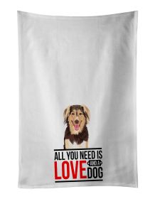 NEW Australian Shepherd Red Tricolor #3 Kitchen Towel Set of 2 White Dish Towels Decorative Bathroom Hand towel for Hand, Face, Hair, Yoga, Tea